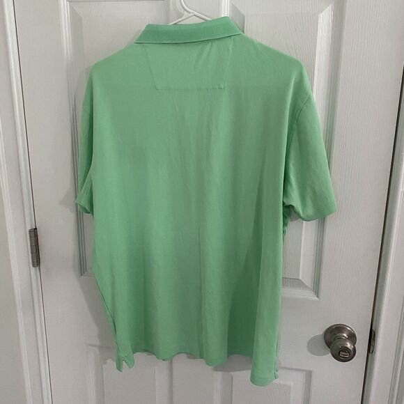 Bugatchi Golf Polo Shirt Mens Size Large Light Green White Contrast Pocket L - Picture 8 of 8